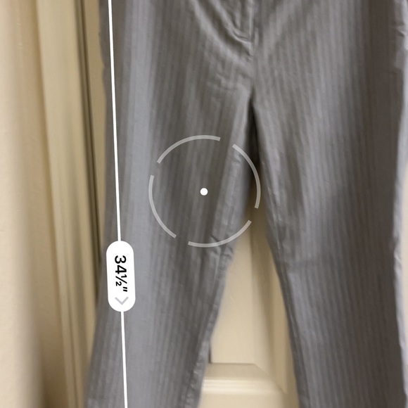 Eliane Rose grey pinstripe slacks trousers straight leg dress pants corp… - Picture 7 of 9